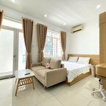 [khai trương] studio bancol 40m2 - đầy đủ nội thất mới, dv dọn phòng, cửa thẻ từ - phan đăng lưu