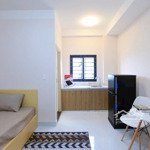 Phòng studio, 1pn, 25m2, phan văn trị, quận bình thạnh, ban công, văn lang, full nội thất