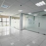 Văn phòng có sẵn fitout ngăn sẵn 2 phòng làm phòng họp, gd, khu vực nhân viên diện tích 90m2