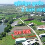 đất xây trọ giá tốt kế khu công nghiệp đức hoà 3, đức lập hạ. bán nhanh trước tết