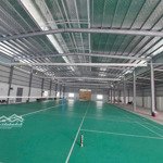 Cho thuê xưởng mới cao ráo nền epoxy sân rộng cổng ràodiện tích1500m2/60 tr có thương lượng