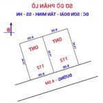 Bán 112m2mặt tiền8m hậu 8m full thổ cư , cách thị trấn sóc sơn 5km . giá chỉ 1,4 tỷ