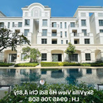 Bán rẻ căn sky villa view hồ bơi ngay chuỗi tiện ích zone 6 swan bay 4,8 tỷ/127m2 full