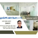 Tầng văn phòng, 110m2, có nội thất cơ bản, ngăn sẳn 2 phòng, có bancony, mặt tiền nguyễn thị nhung