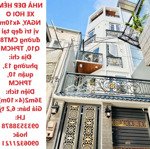 Nhà đẹp hẻm xe hơi ở ngay, 4x10m vị trí đẹp tại đường cmt8 q10, tphcm