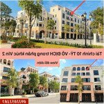 Chính chủ không có nhu cầu sử dụng bán căn shophouse trục đường 20m, view công viên tại vin 2