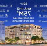 Duy nhất căn shophouse,nhà phố viễn đông tại vinhomes cổ loa 75m2,đông nam.cạnh công viên 32ha.