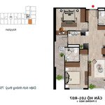 Bán cc eden garden thái bình, giá 2,306 tỷ, 75,4m2, 2pn, 2wc hướng đn f.o chủ đầu tư