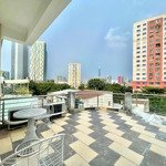 Cho thuê ch 1 phòng ngủban công siêu rộng view thành phố, 60m2, máy giặt riêng tại bùi hữu nghĩa, bt