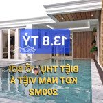 13.8 tỷ- villa hồ bơi khu đô thị nam việt á, sát sông hàn đang cho thuê 40 triệu/tháng