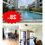 * cho thuê căn hộ thủ thiêm lakeview, 28 triệu, 118m2, 3 phòng ngủ 2 vệ sinh full nội thất hàng hot *