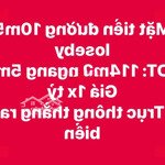 Bán đất mặt tiền đường 10m5 loseby trục thông thẳng ra biển ngang 5m- 10m-15m