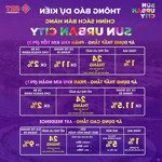 Quỹ t2 ~ 1000 căn!!! sở hữu ngay căn hộ đẹp thuộc dự án sun urban city hà nam - thành phố thời đại