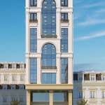 Cho thuê tòa văn phòng mặt phố hàng chuối. dt 220m2.mt 11m. vị trí lô góc. giá 450tr/th