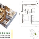 Gấp bán căn 2pn 2wc full nội thất 65m2 chỉ 4tỷ6, tầng cao, hướng đông nam mát mẻ