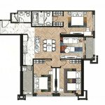 Cho thuê cc tại king palace 125m2 , 22 triệu vnd, 3pn, 2wc, nội thất cơ bản