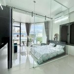 Cho thuê căn hộ mini dạng 1pn balcon full tiện ích - thang máy vị trí gần đh văn lang, chợ bà chiểu