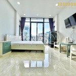 Trống - căn hộ studio bancol 40m2 - thang máy, full nội thất, siêu thoáng - đường bạch đằng