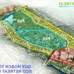 Eco retreat dự án đang khiến giới đầu tư đứng ngồi không yên với quy mô : 220 hecta. 80% cảnh quan