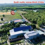 đất cạnh ngõ vào suối nước nóng bình châu