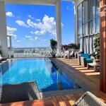 Diamond island bán căn hộ sky villa hồ bơi sân vườn, 563m2, 2 tầng, 4pn, full nt