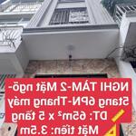 Bán nhà nghi tàm-2 mặt ngõ – 5 tầng 6pn- thang máy – nhà đẹp full nội thất- 15 tỷ