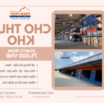 Cho thuê kho - doanh nghiệp dữ trữ hàng hóa mùa 30/4-1/5 dĩ an, kcn sóng thần 1, lái thiêu, thuận an