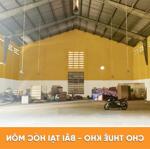 Kho cho thuê mới toanh ngay chợ hóc môn