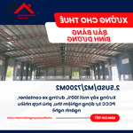 Xưởng bàu bàng cho thuê – long nguyên, diện tích lớn, xưởng mới 100%, giá rẻ