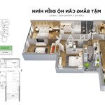 Cần bán căn 4pn - 3vs hoa hậu, ban công đông nam, đã hoàn thiện liền tường, giá chỉ 15 tỷ, bao phí