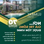 2n lumiere springbay - view hồ tạo sóng 18ha. tts chỉ 70tr/m2. htls 0% đến 31/6/2027