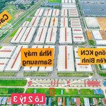 2,3 tỷ đất 2 mặt đường thẳng cổng nhà máy sam sung yên bình - kinh doanh cho thuê 8 - 20tr/tháng