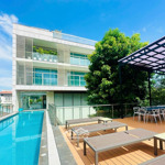 Bán biệt thự siêu đẹp hồ bơi tại trần ngọc diện thảo điền dt 20,5x43 cn 872m2 hầm 4lầu giá 120 tỷ