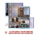 Ch 53m2 1pn emerald golf view tầng cao view sân golf nội thất mới 100%, miễn phí ql 6 tháng đầu