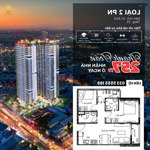 Căn 2pn duy nhất tầng 25 có diện tích 61,3m2 - vào 257tr nhận nhà ở ngay - tặng nhiều quà giá trị