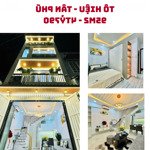 Bán nhà phố tô hiệu tân phú diện tích 95m thiết kế cao cấp có hđthuê sẵn sổ hồng riêng