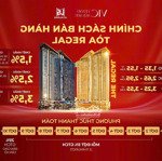 Mở bán tòa regal. giá chỉ từ 1,2 tỷ. chiết khấu 7,5%. tòa tháp đôi vic grand square. tc 5*.