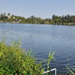 Trà quế lô vip duy nhất: 2 mặt tiền + view sông + nở hậu+ làng rau sau lưng. dt 400m2