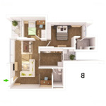 15/4 Bán Cc 2 Phòng Ngủ 2 Vệ Sinh83M2 Rừng Cọ View Vườn Tùng Giá 3,X Tỷ Bao Phí, Liên Hệ: 094 101 5995