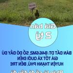 Bán đất dt: 846.6m2, sổ đỏ đầy đủ- giá tốt xã quới điền, huyện thạnh phú, bến tre