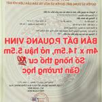 Bán đất quang vinh gần trường tiểu học, sổ hồng riêng thổ cư
