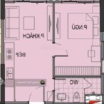 The Paris Tòa Pr3- Căn 1 Phòng Ngủ43M2 Thông Thủy Duy Nhất Còn Lại Giá Chỉ 3,1 Tỷ View Trọn Hồ San Hô Vhop