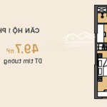 Chỉ 500 triệu sở hữu ngay căn hộ 1 phòng ngủ cộng masteri trinity square tại ocean 2