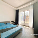 Cho thuê căn hộ studio vách ngăn, ban công q1 gần cầu nguyễn văn cừ, nowzone