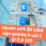Nhà 3 lầu kiên cố giá 4.5 tỷ, gần nguyễn văn trỗi & phan đình phùngg