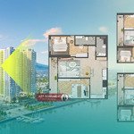 Ra giỏ hàng tầng cao view sông, pháo hoa - căn hộ 4 mặt tiền đường peninsula đà nẵng