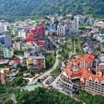 đất vàng, trung tâm, thị trấn tam đảo, 425m2, mt 15m, sổ hồng vuông, view siêu đỉnh, giá rẻ