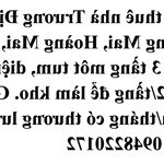 Cho thuê nhà làm kho ngõ 206 trương định, tương mai, hoàng mai, hà nội.