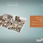 Căn 2 Phòng Ngủ Cuối Cùng Tầng Cao View Sông Tại Thảo Điền Green : 84.4M2 Tầng 15, Ntcb