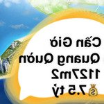 Mặt tiền trần quang quờn, bình khánh, cần giờ (dt: 50x22.5m~1127m2) giá đầu tư.